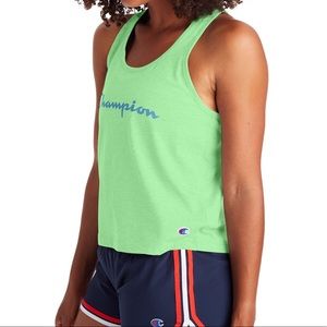 Champion NWT Logo Racerback Sleeveless Tank SZ:LG